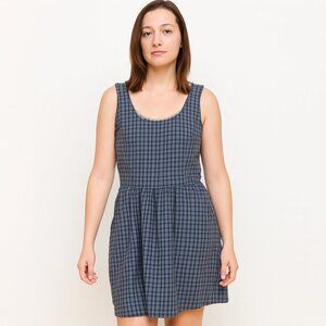 Retrolicious Blue and White Pleated Sundress